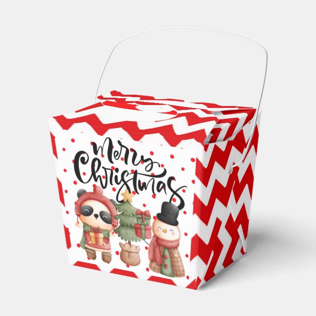 Red Christmas Box Geschenkschachtel (Vorderseite)