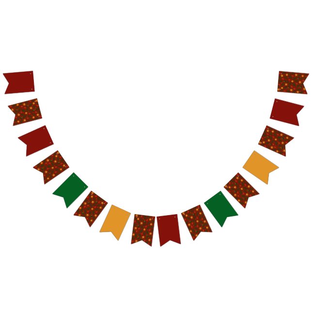 Red Christmas Bunting Fahnen - Klassischer Urlaub Wimpelkette (Alle)