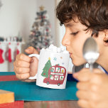 Red Christmas Bus Tree Kindername Liebe Santa Kaffeetasse<br><div class="desc">Red Christmas Bus Tree Kindername Liebe Santa. Personalisieren Sie den Text nach Ihren Wünschen.</div>