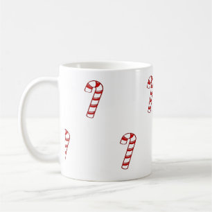 Red Christmas Candy Canes Kaffeetasse