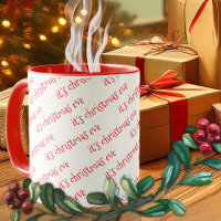 Red Christmas Eve Tasse