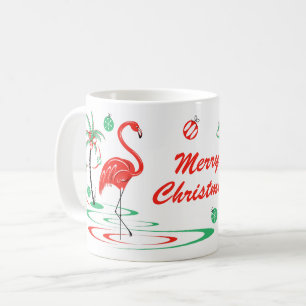 Red Christmas Flamingo Baubles Weihnachtsfeier Tas Kaffeetasse