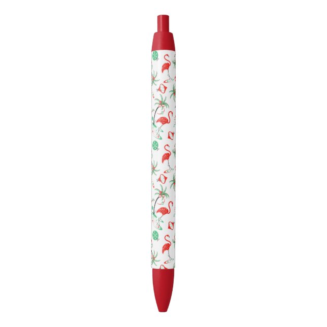 Red Christmas Flamingo Multi pen Kugelschreiber (Vorderseite Vertikal)