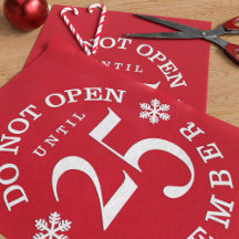 Red Christmas Funny nicht öffnen Gewebe Papier