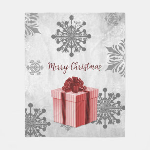 Red Christmas Geschenk Holiday Fleece Blanket