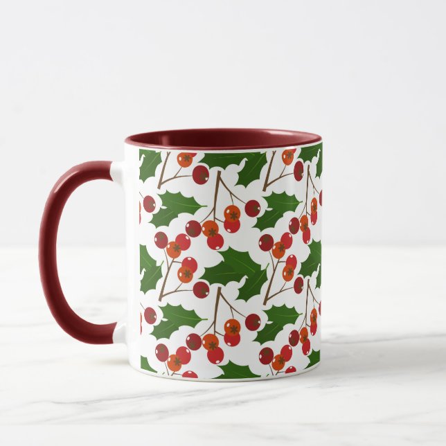 Red Christmas Holly Berries | Urlaub Tasse (Links)