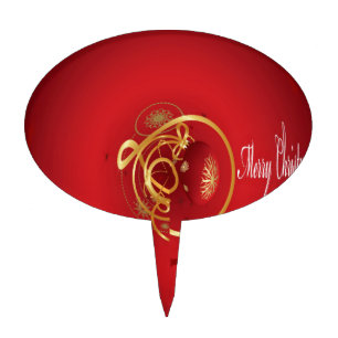 Red Christmas Jingle Bells haben einen gesegneten Torten Aufsätze