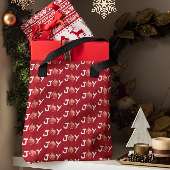 Red Christmas Joy Tote Bag (Von Creator hochgeladen)