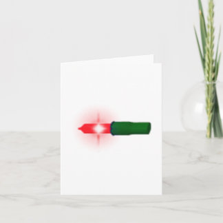 Red Christmas Light Bulle Feiertagskarte