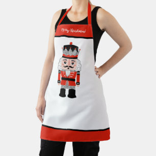 Red Christmas Nutcracker Backen Schürze