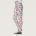 Red Christmas Nutcracker Ballett-Leggings Leggings<br><div class="desc">Ein niedliches Weihnachtsbündchen gemusterte Leggings von Frauen. Ein unterhaltsamer Akzent auf Ihrem Weihnachtsschrank. Entworfen für Sie von BlackBerry Boulevard.</div>