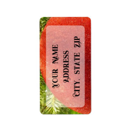 Red Christmas Ornament Bauble  Adressaufkleber