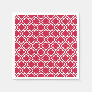 Red Christmas Party Paper Napkins Serviette