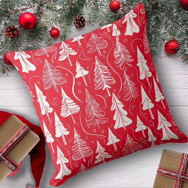 Red Christmas Pattern#6 ID1009 Kissen (Von Creator hochgeladen)