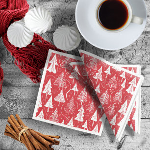 Red Christmas Pattern#6 ID1009 Serviette