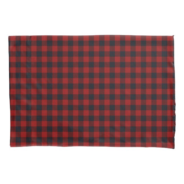 Red Christmas Pattern Fleece Blanket Kissenbezug (Vorderseite)