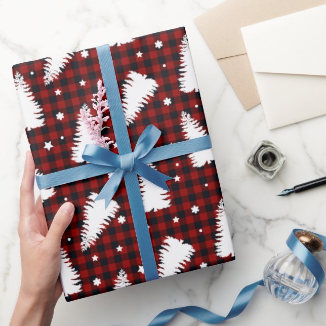 Red Christmas Pattern  Geschenkpapier (Schenken)