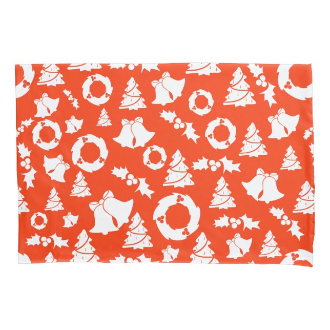 Red Christmas Pattern Kissenbezug (Vorderseite)