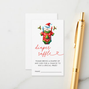 Red Christmas Santa Baby Duwer Windelwanne Begleitkarte