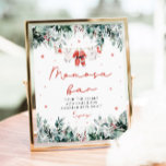 Red Christmas Santa Baby Kleidung Momosa Bar Sign Poster<br><div class="desc">Das Red Santa Gender Neutral Santa Baby Kleidung Weihnachten Momosa Bar Sign bringt einen ansprechenden und festlichen Charme in Ihre Babydusche Getränkestation! Mit seinem fröhlichen roten Design mit zarten Schneeflocken, Eukalyptusgrün und bezaubernden, vom Weihnachtsmann inspiriert Babykleidung schafft dieses Schild die perfekte Mama-Osa-Bar. Es lädt die Gäste herzlich ein, die Blase...</div>