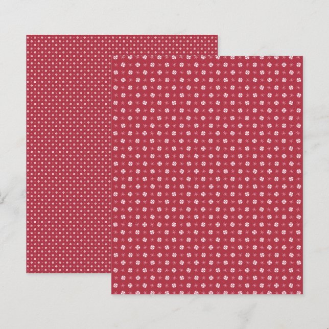 Red Christmas Scrapbook (Vorne/Hinten)