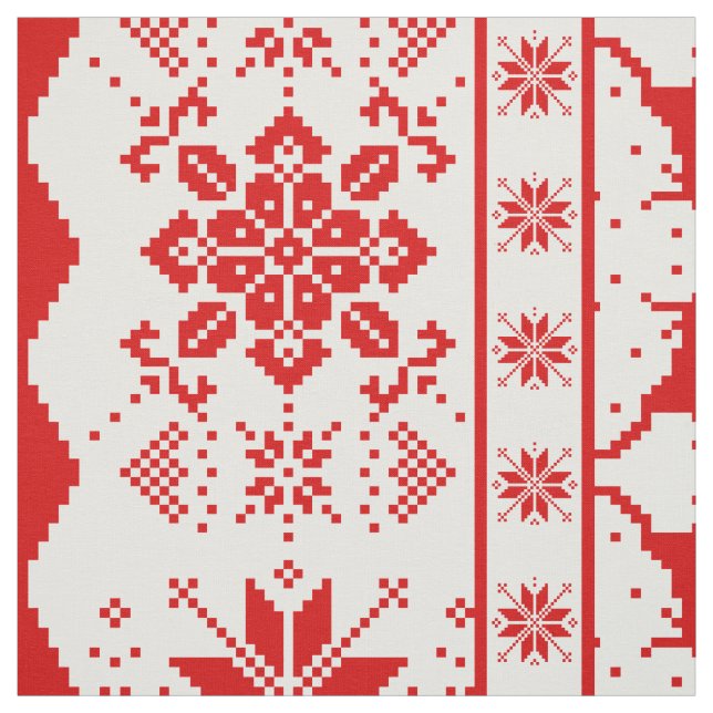 Red Christmas Strickpullover Stoff (Muster)