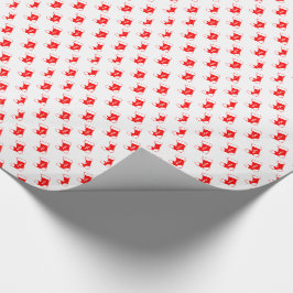 Red Christmas Strumpf Geschenkpapier