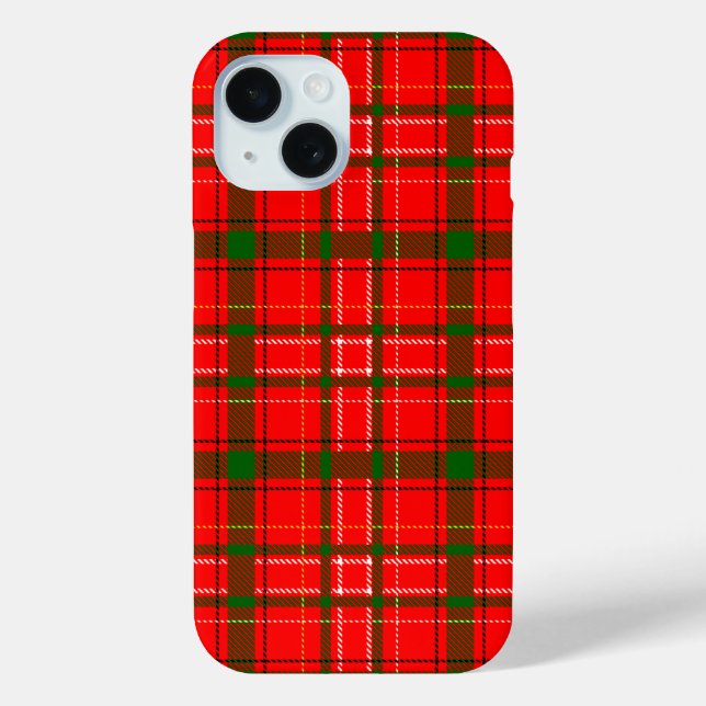 Red Christmas Tartan Kariertes Musterdesign Case-Mate iPhone Hülle (Rückseite)