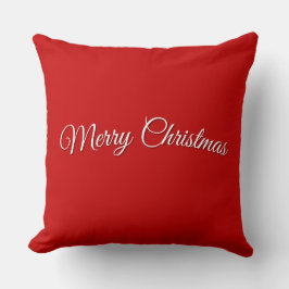 Red Christmas Throw Pillow Kissen