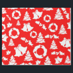 Red Christmas Tree Bells Wreath Wrapping Paper Geschenkpapier<br><div class="desc">Roter Weihnachtsbaum Glocken Wraath Wrapping Paper. Ein perfekter Weg,  um Ihre Geschenke zu Weihnachten.</div>