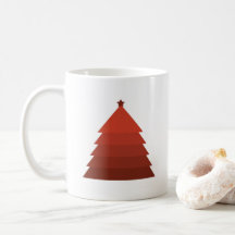 Red Christmas Tree Coffee Tasse