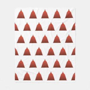 Red Christmas Tree Fleece Blanket