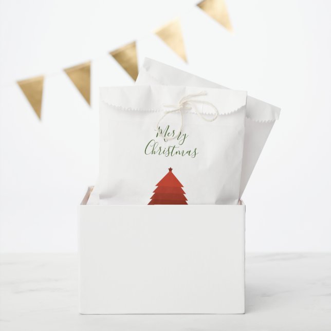 Red Christmas Tree Geschenktütchen (Party)