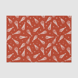 Red Christmas Tree Pattern Urlaub Seidenpapier