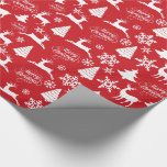 Red Christmas Wrapping Paper Holiday Geschenkwrap Geschenkpapier<br><div class="desc">Rote und weiße Weihnachtswrapping Paper Holiday Geschenkwrap mit anstrengenden Rentieren,  Weihnachtsbäumen,  Schneeflocken und fröhlichen Weihnachtsgrüße für ein lustiges Winterurlaub Muster.  Dieses niedliche Xmas Packpapier ist ideal für alle Geschenke und Geschenke.</div>