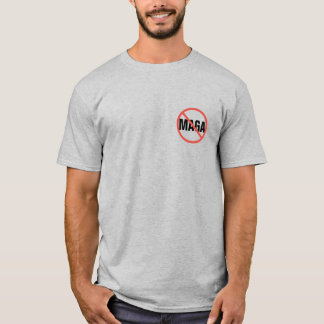 Red Circle No Signing Anti-MAGA Politische Meinung T-Shirt