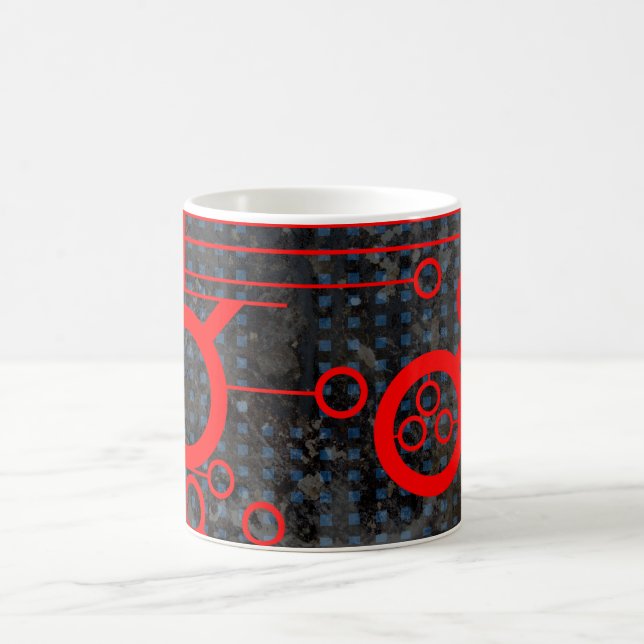 Red Circuit Kaffeetasse (Mittel)