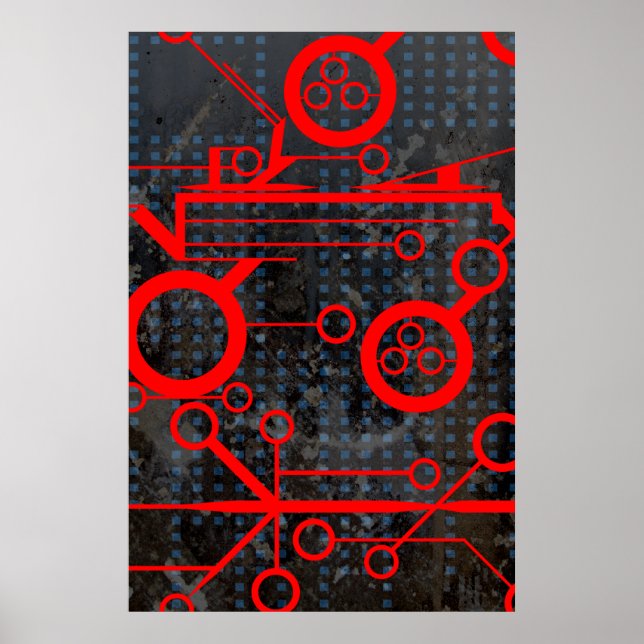 Red Circuit Poster (Vorne)