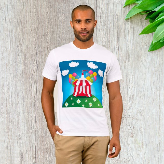 Red Circus Tent Mens T - Shirt (Von Creator hochgeladen)