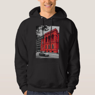 Red City Gebäude Minimalistisch Fotografie Hoodie