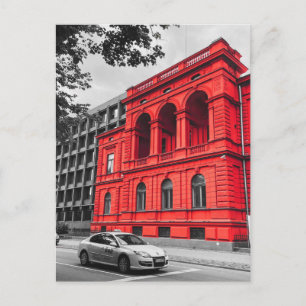 Red City Gebäude Minimalistisch Fotografie Postkarte