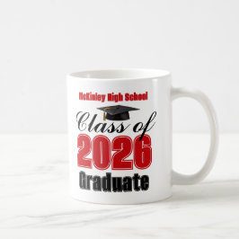 Red Class of 2026 Graduation Keepsake Kaffeetasse