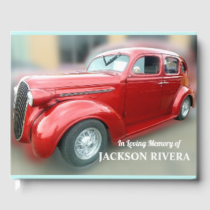 Red Classic Car Memorial Gästebuch