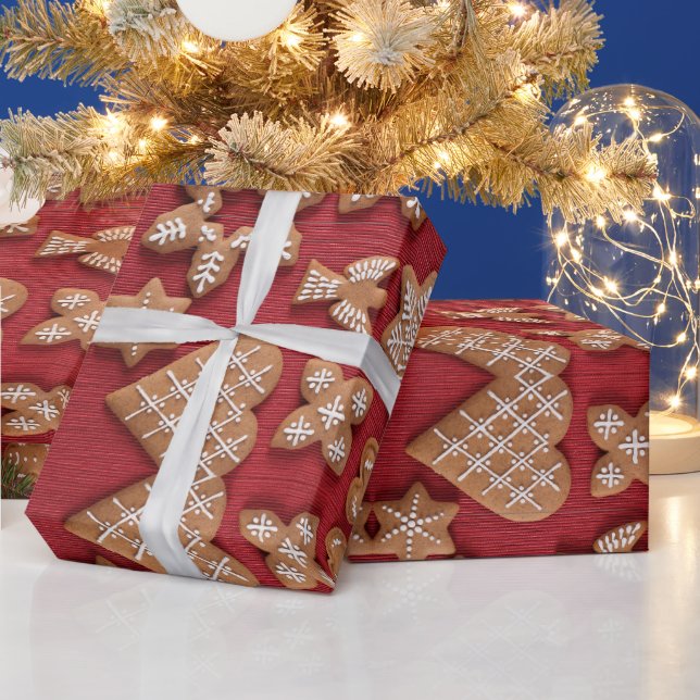 Red Classic Weihnachten Geschenkpapier (Feiertage)