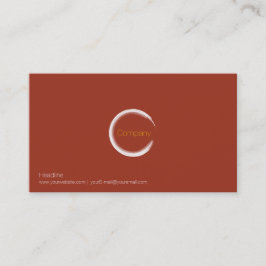 Red Clay Business Card Visitenkarte