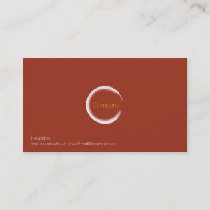 Red Clay Business Card Visitenkarte