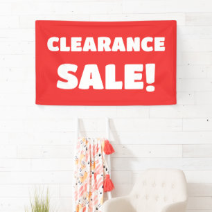 Red Clearance Sale-Banner Banner