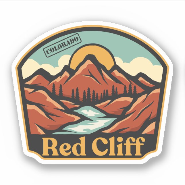 Red Cliff, Colorado-Aufkleber Aufkleber (Vorderseite)