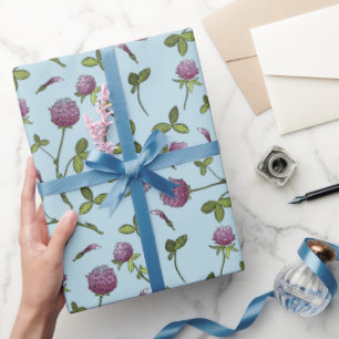 Red Clover Blue Baby Duschpapier Geschenkpapier