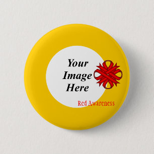 Red Clover Ribbon Template von Kenneth Yoncich Button
